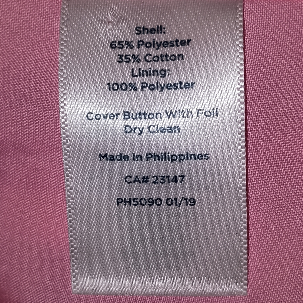 Talbots RSVP Pink Tweed Ribbon Sleeveless shift dress size 2 Petite - Picture 2 of 10